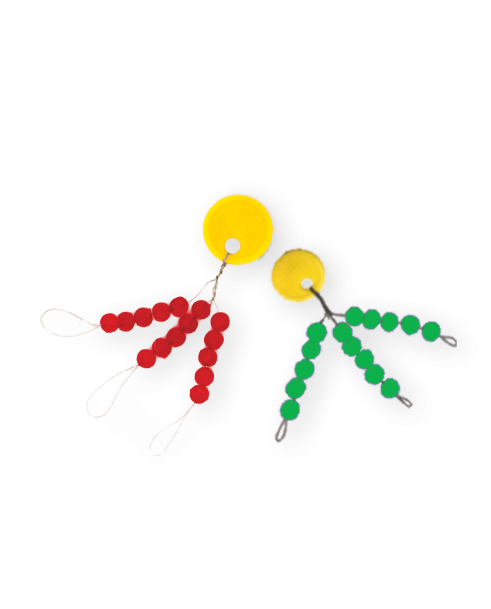 STOPER SILICON GRIPPA L ROUND 3/4/5mm FLUO CZERWONY