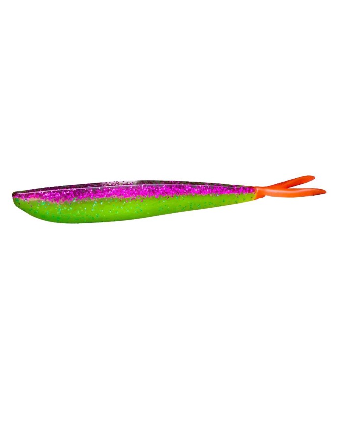 LUNKER CITY FIN-S FISH 4"  8/BG COL. 272 PIMP DADDY FIRETAIL