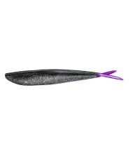 LUNKER CITY FIN-S FISH 4"  8/BG COL. 281 PURPLE ICE CHARTREUSE TAIL