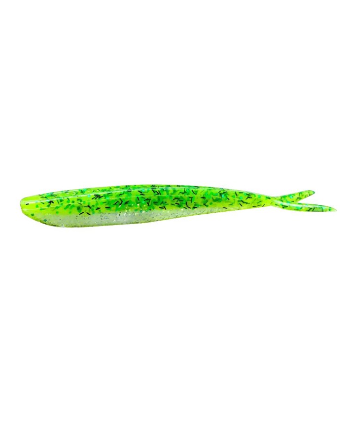 LUNKER CITY FIN-S FISH 4" 10/BG COL.  79 GREEN SHAD FLASH