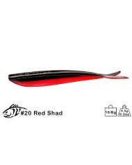 LUNKER CITY FIN-S FISH 4" 10/BG COL.  20 RED SHAD