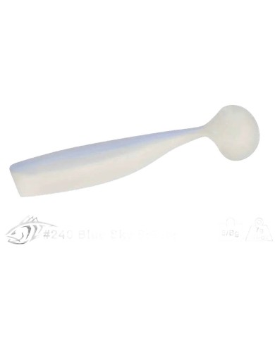 LUNKER CITY SHAKER 3.75"  8/BG COL.240 BLUE SKY SHINER