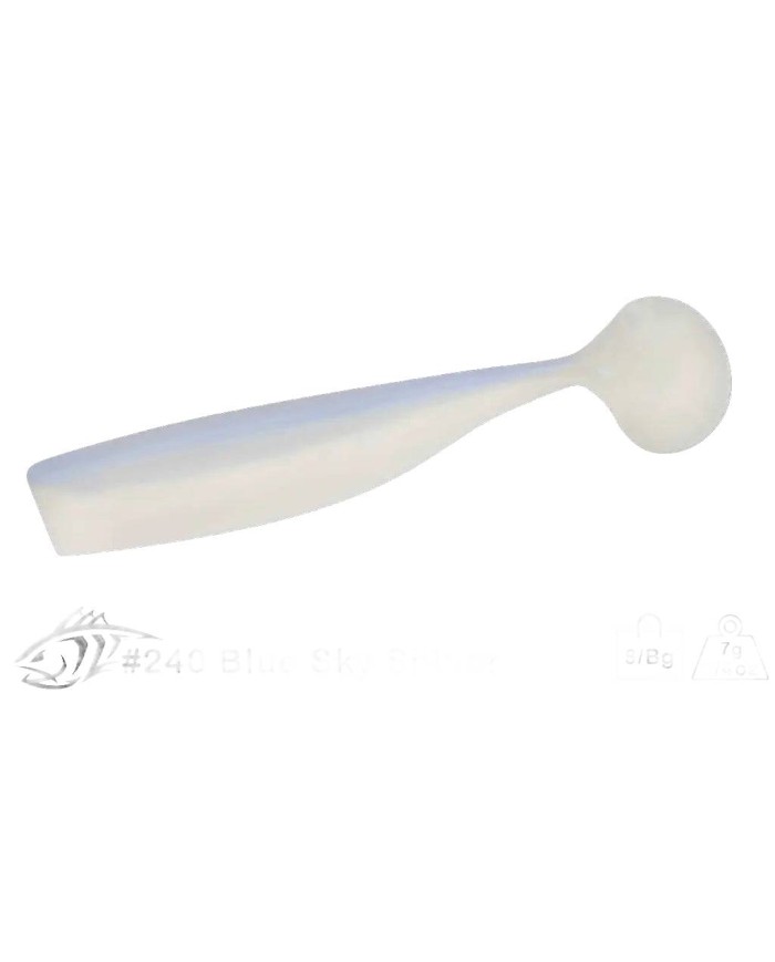 LUNKER CITY SHAKER 3.75"  8/BG COL.240 BLUE SKY SHINER