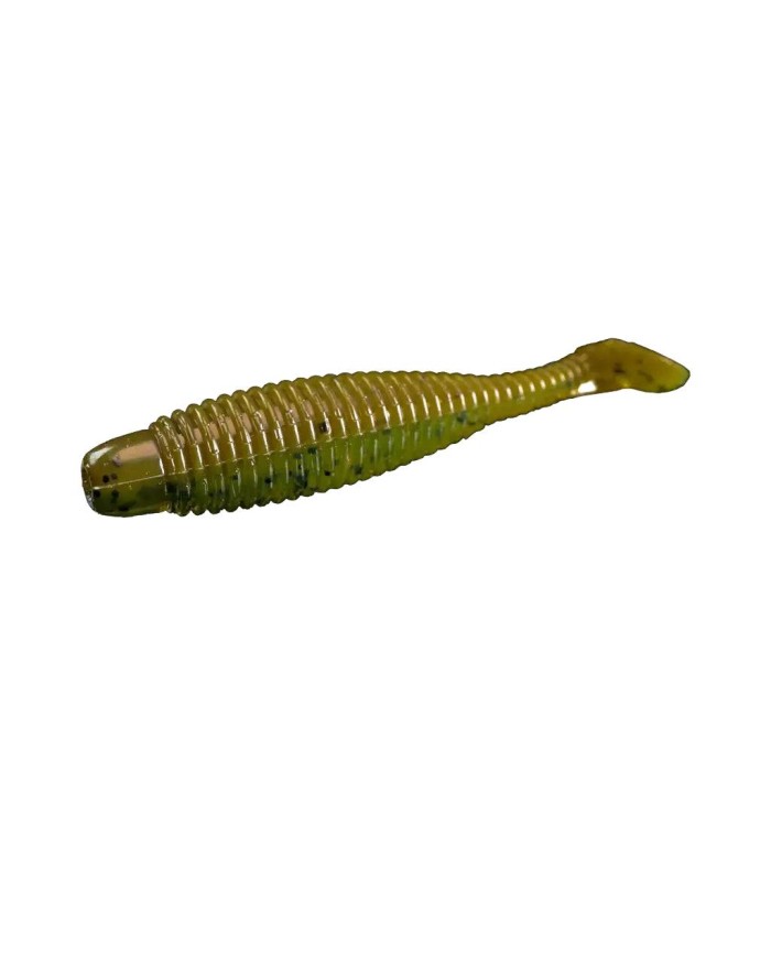 LUNKER CITY GRUBSTER 2" 10/BG COL.227 GREEN PUMPKIN