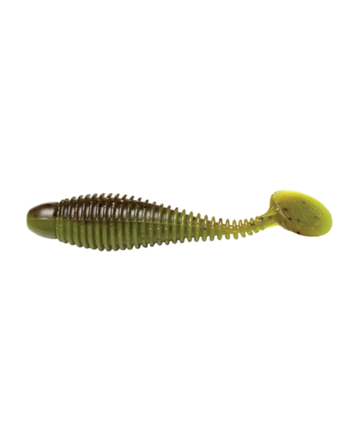 LUNKER CITY GRUBSTER 2.75" 10/BG COL.149 GREEN STEW