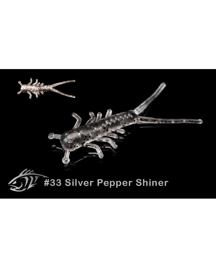 LUNKER CITY HELLGIE 1,5" 15/BG COL. 33 SILVER PEPPER SHINER